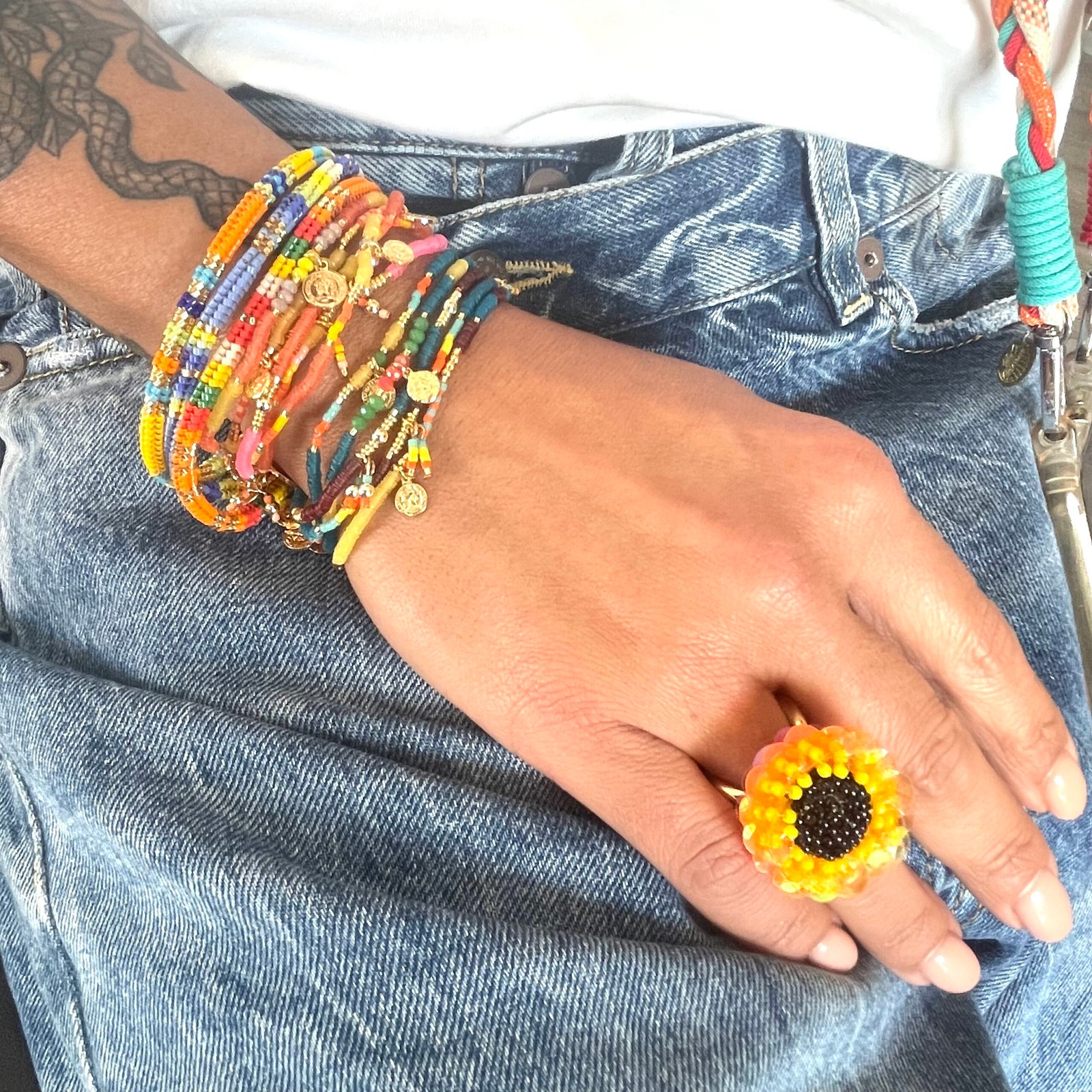 HYPNOCHIC Bagues Flower bague fleur femme
