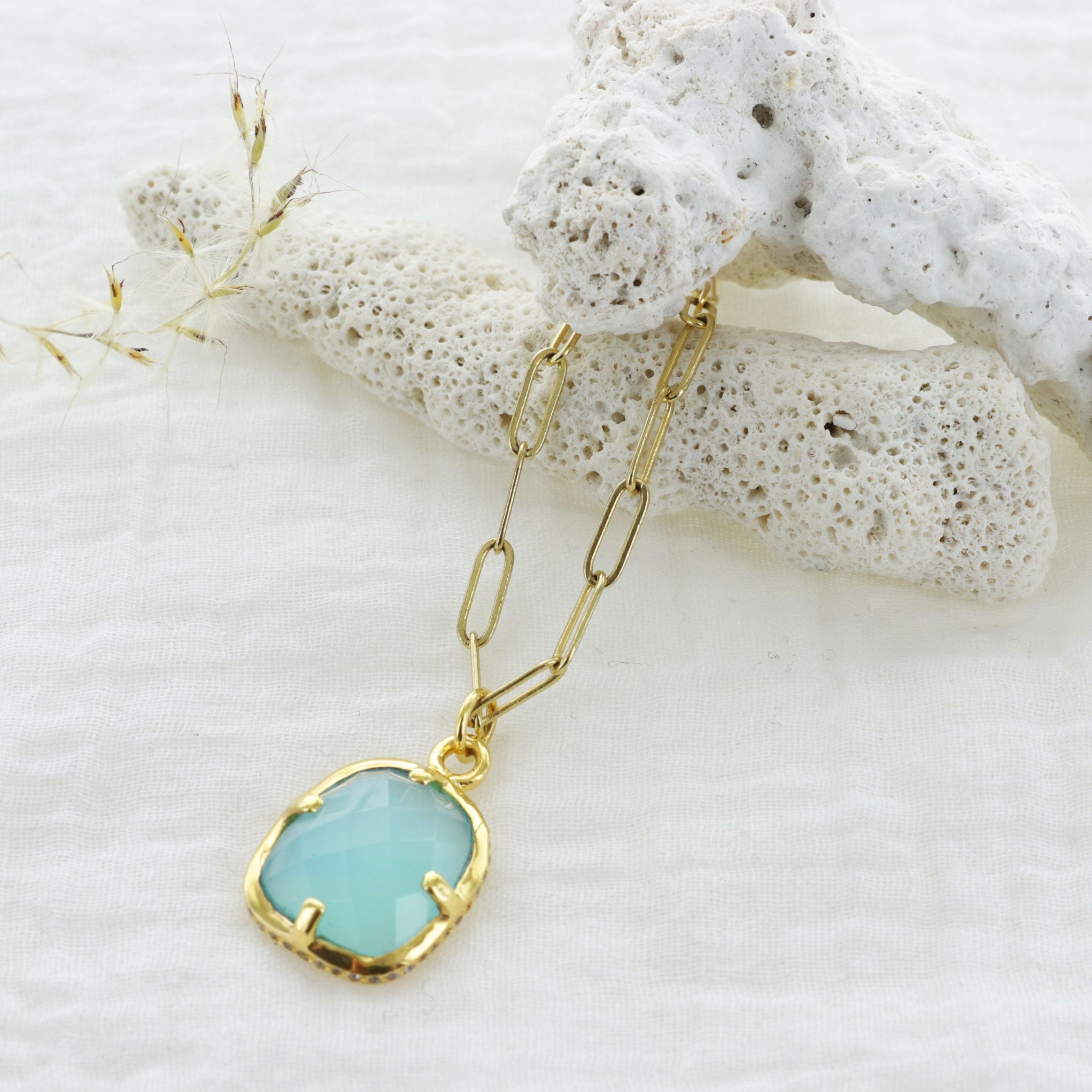 Leticia Ponti Colliers Albertine collier labradorite 42 cm