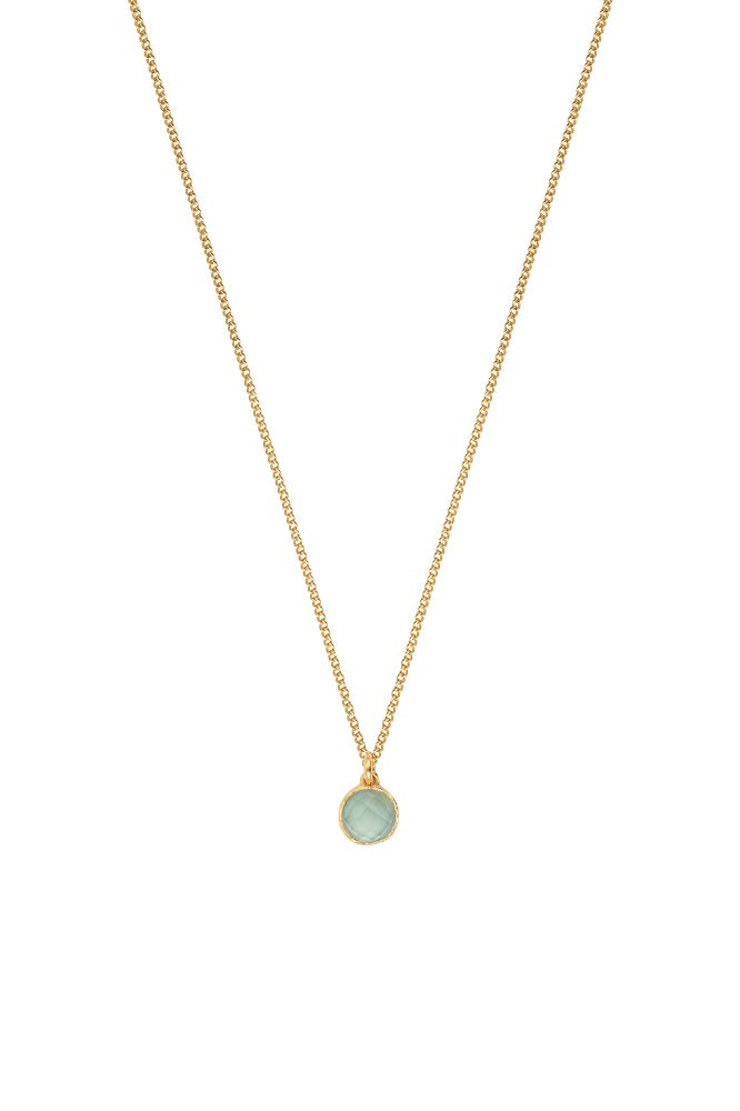 Leticia Ponti Adèle collier pendentif pierre de lune 40 cm