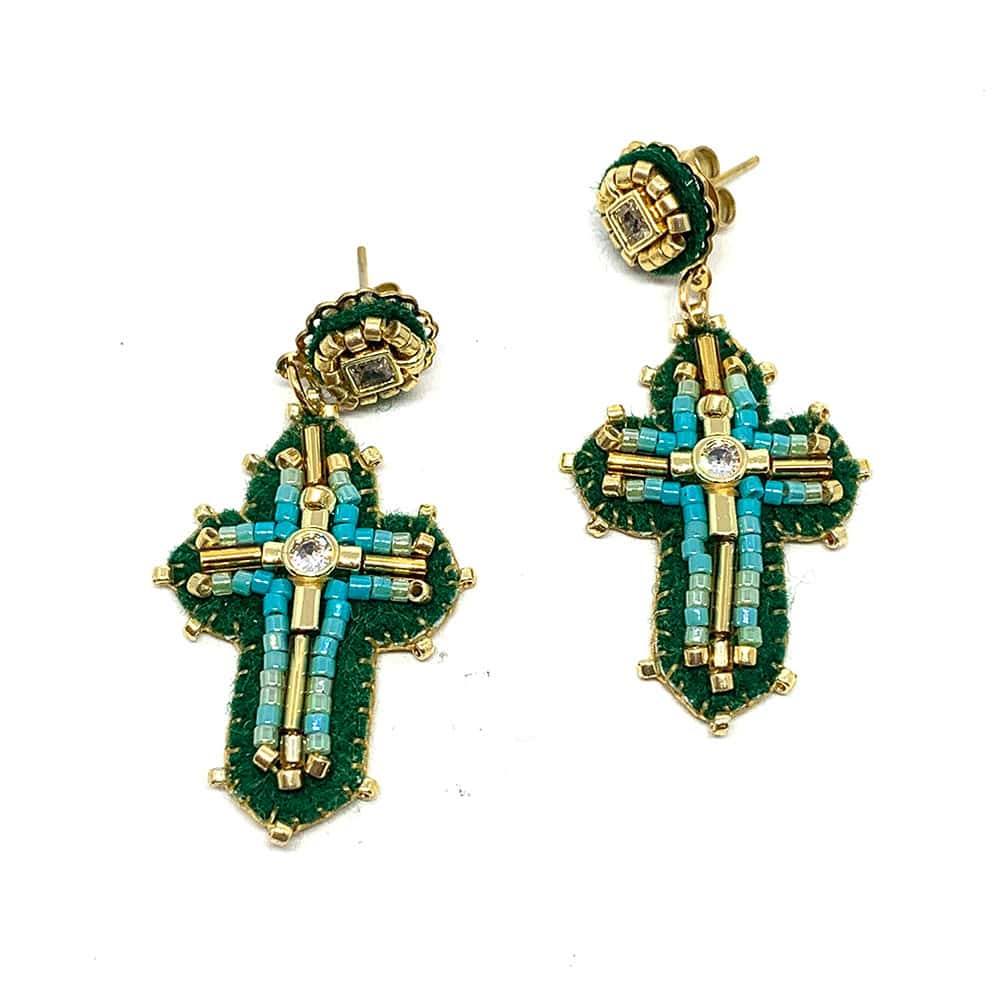 Hypnochic Baby Marta boucle d'oreille fantaisie croix feutrine
