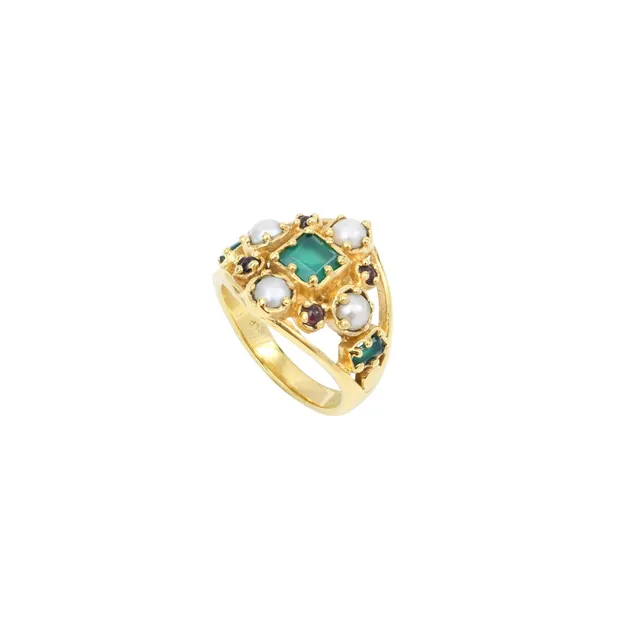 Leticia Ponti Cleo bague améthyste taille 52 plaqué or