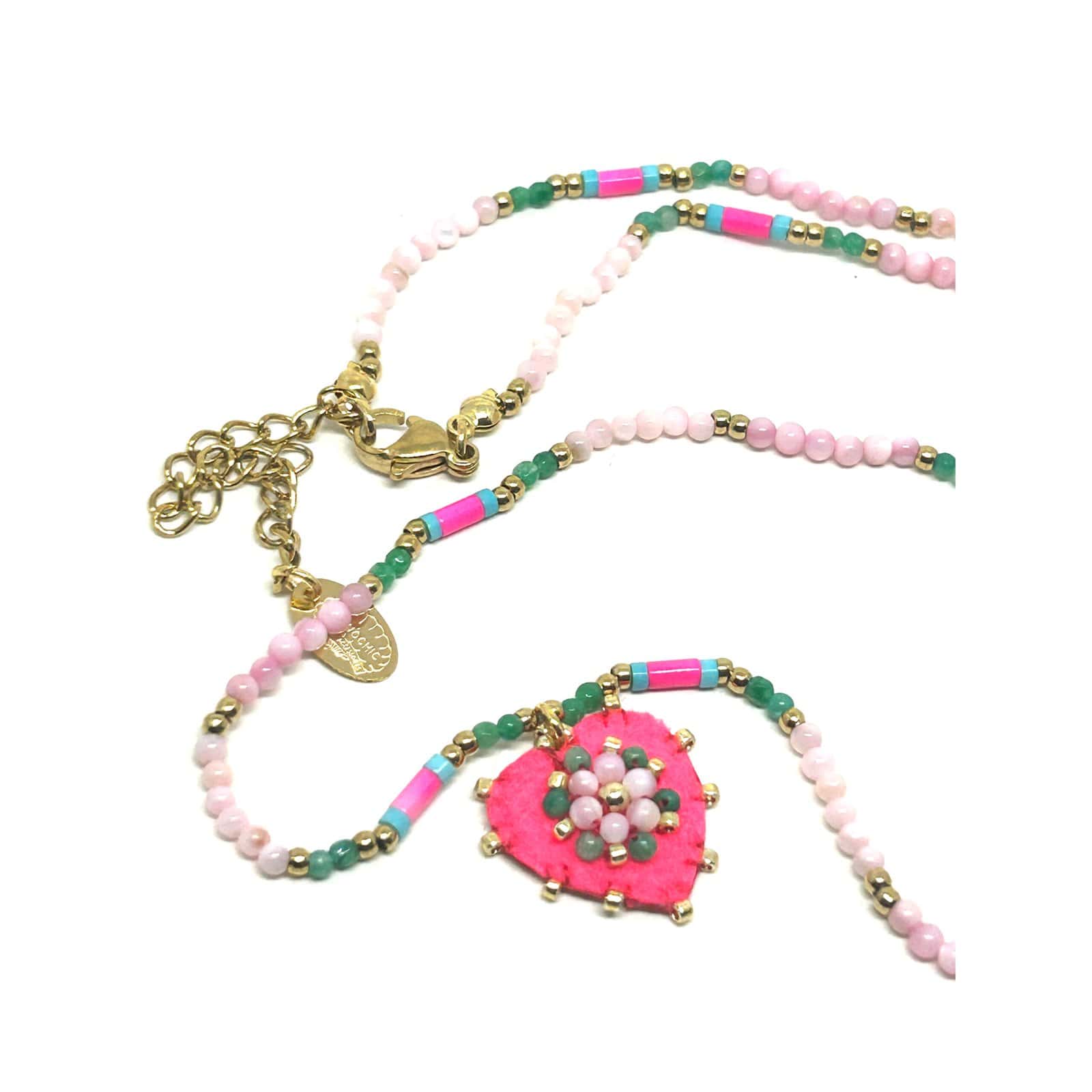HYPNOCHIC Baby Julia collier pendentif ex-voto perles 40 cm