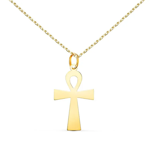 L'Atelier d'Azur Croix de la Vie médaille or 18 carats jaune