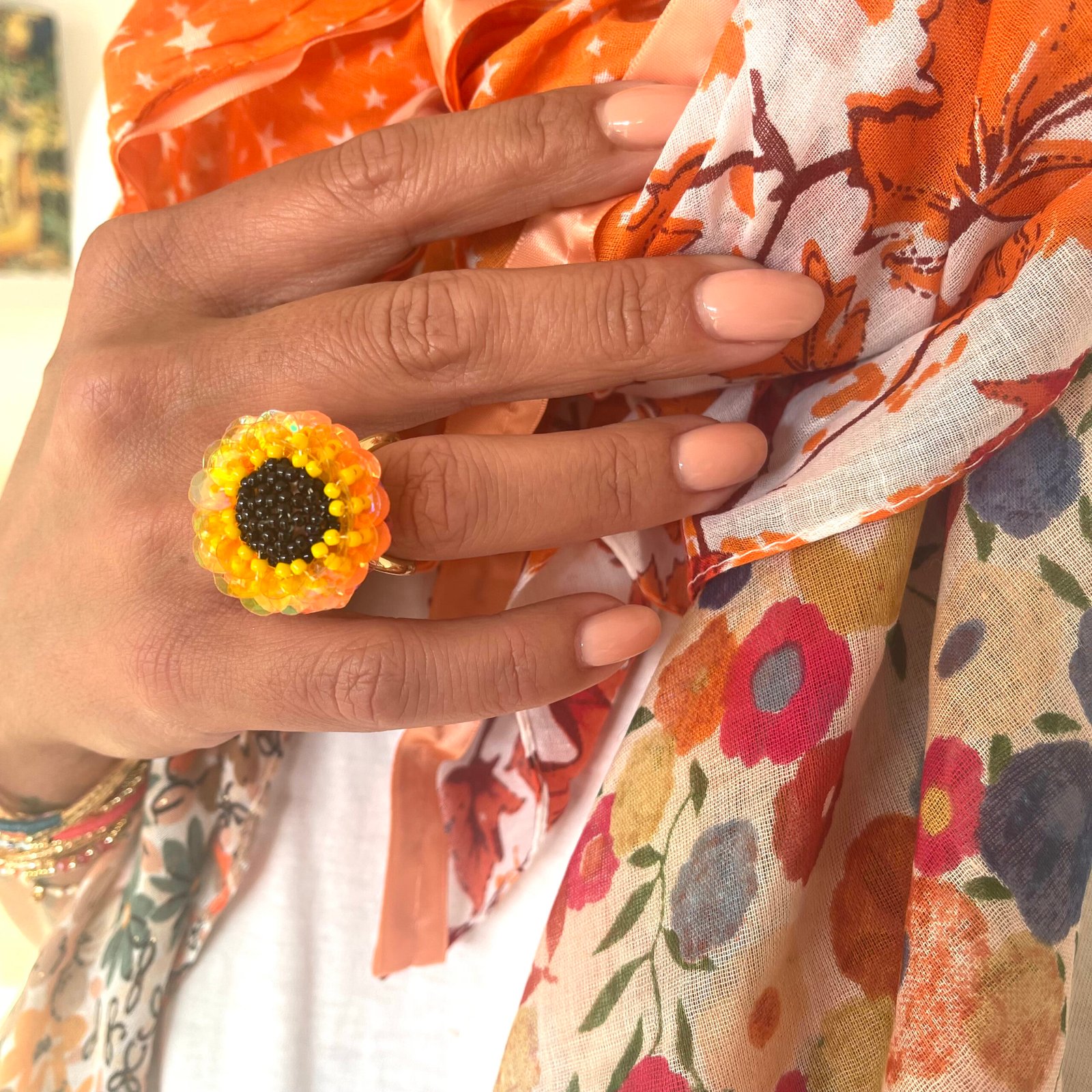 HYPNOCHIC Bagues Flower bague fleur femme