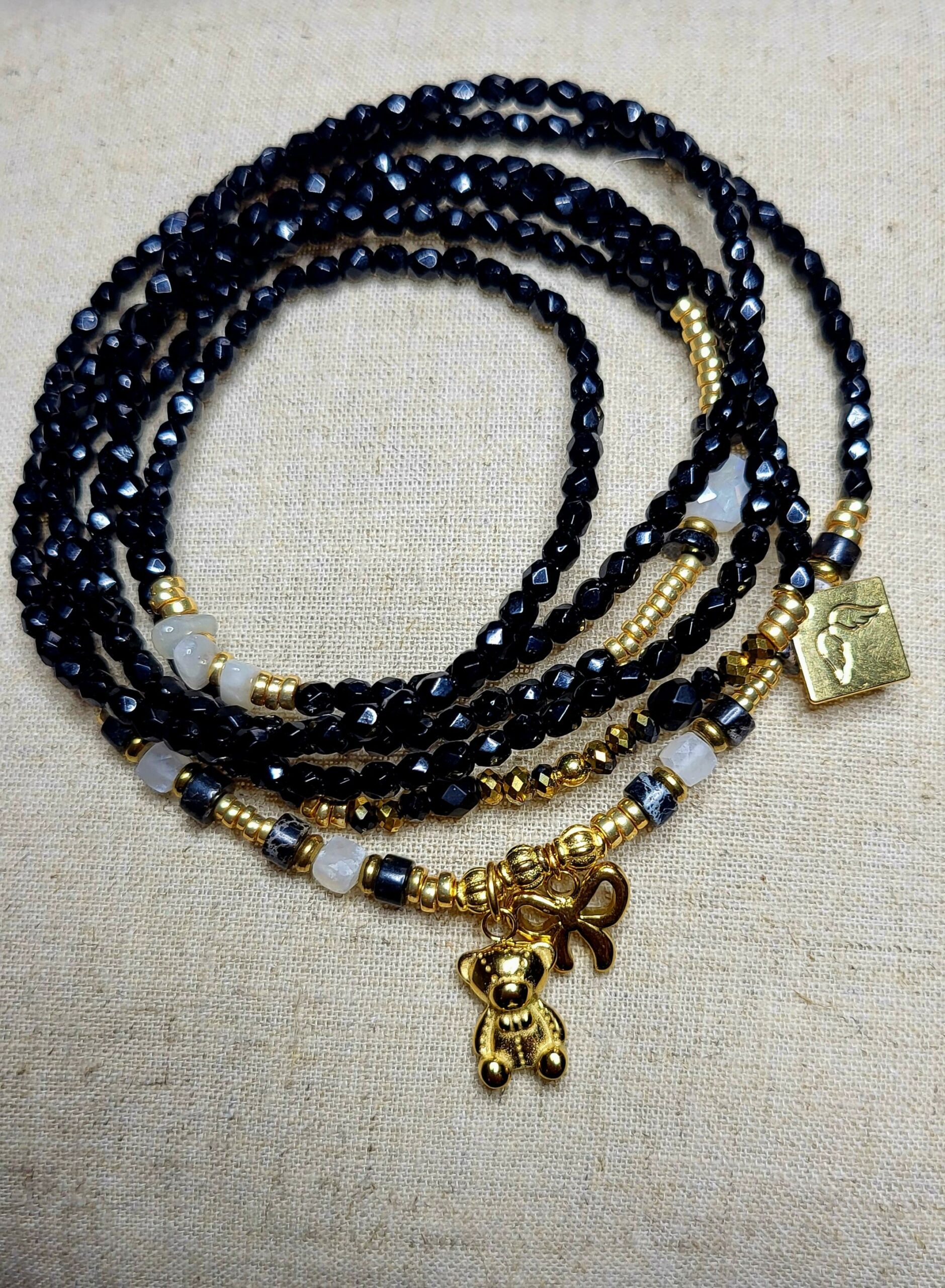 Les Ailes de Gloria bracelet multirangs Baby Bear fin