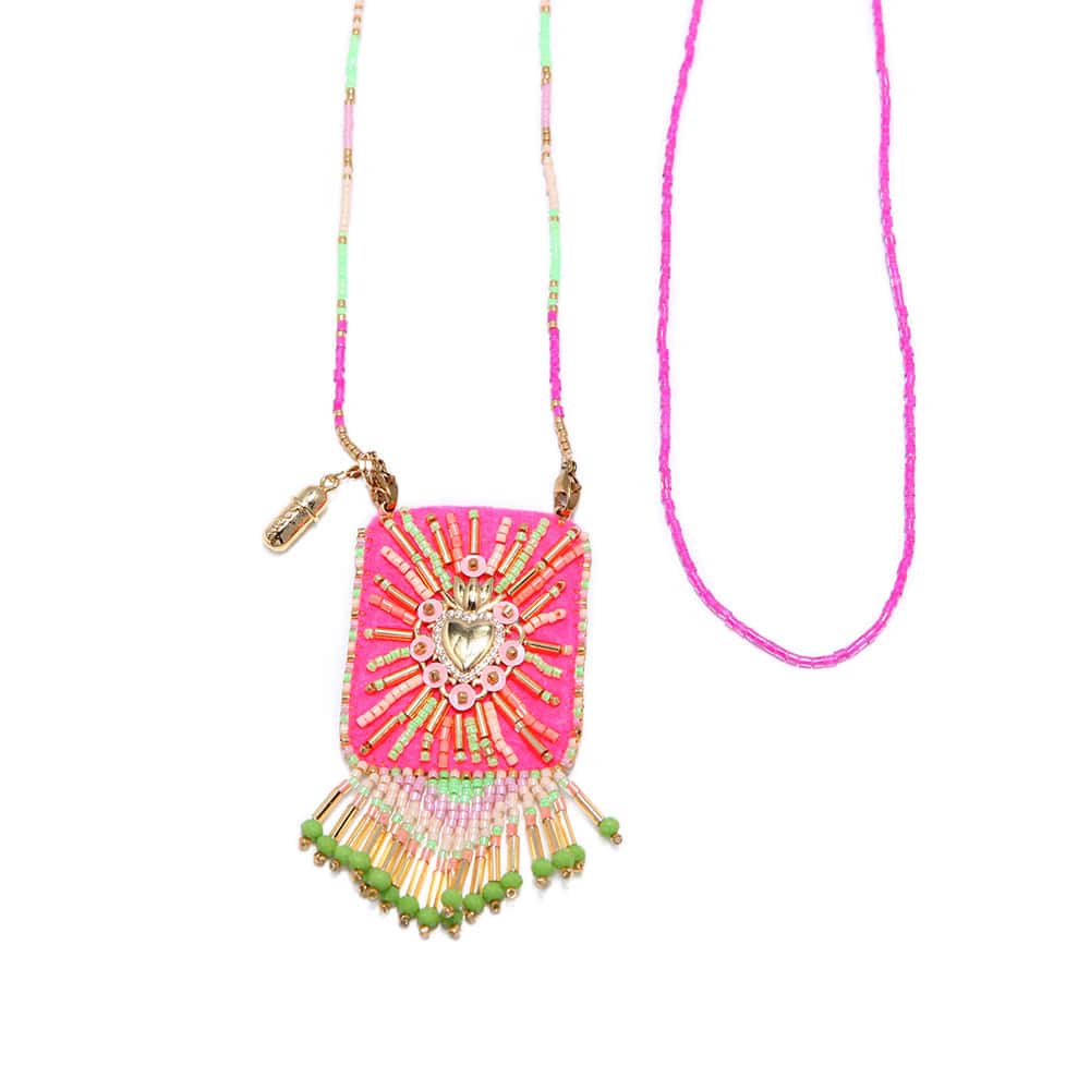 Hypnochic Ex Voto collier pochette doré