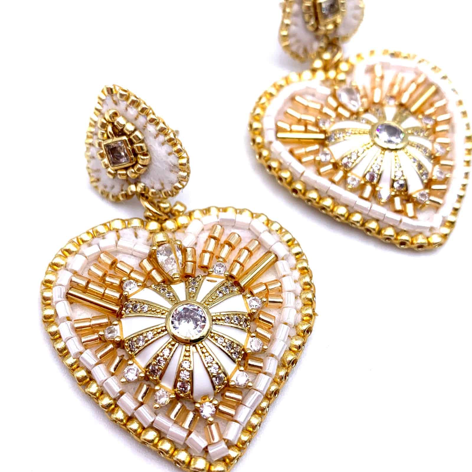 HYPNOCHIC Anna Boucles d'oreilles Cœur feutrine Miyuki