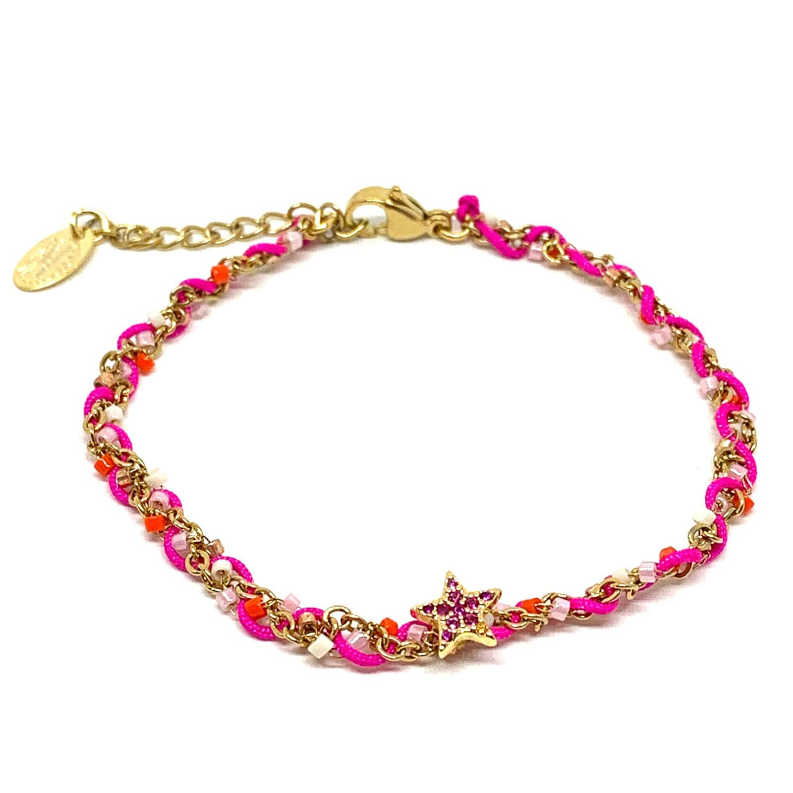 Hypnochic Zephyr bracelet chaîne symbole plaqué or