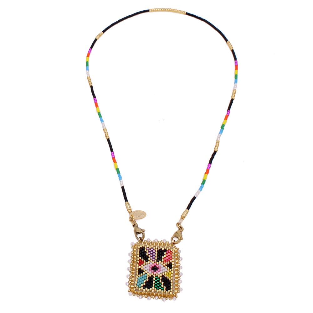 Hypnochic Eyes Miuyki collier perles yeux bleus