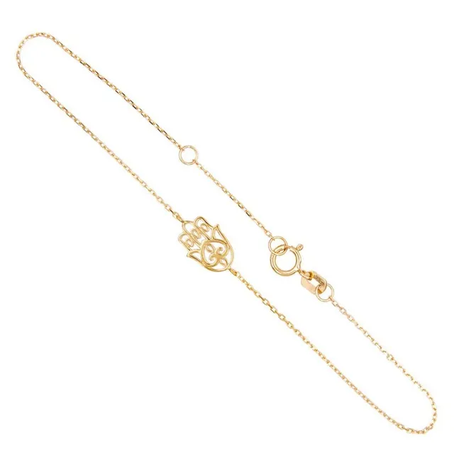 L'Atelier d'Azur Bracelet main Fatma or 375 bracelet 18 cm