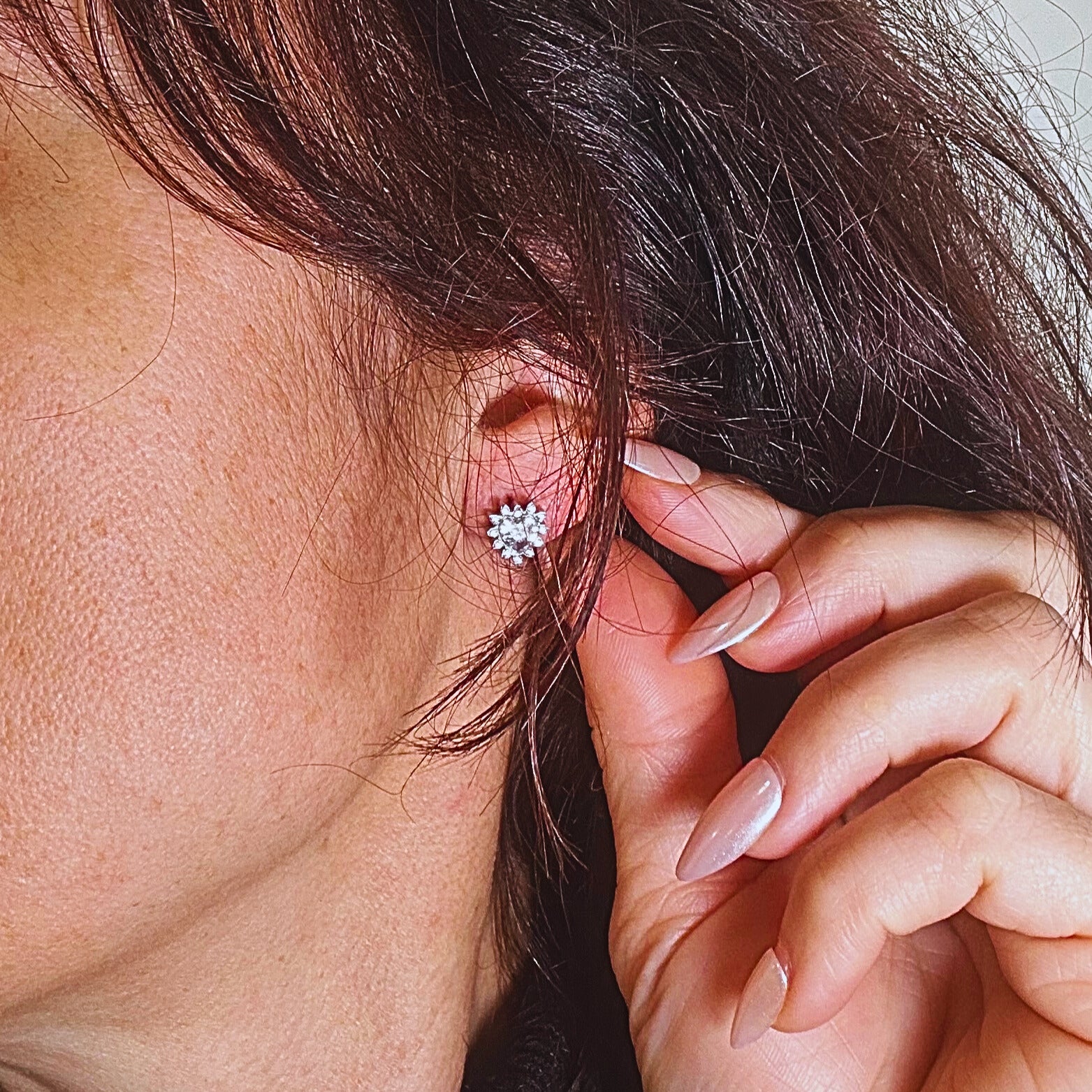 MAD SO CREATION Margot puces d'oreilles doré zircon cœur