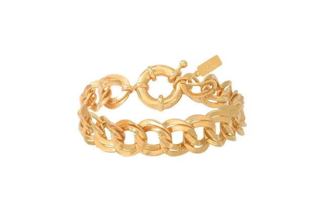 Leticia Ponti Augustina bracelet chaîne plaqué or