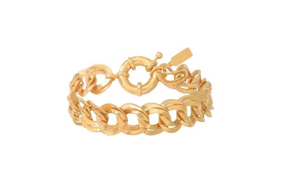 Leticia Ponti Augustina bracelet chaîne plaqué or