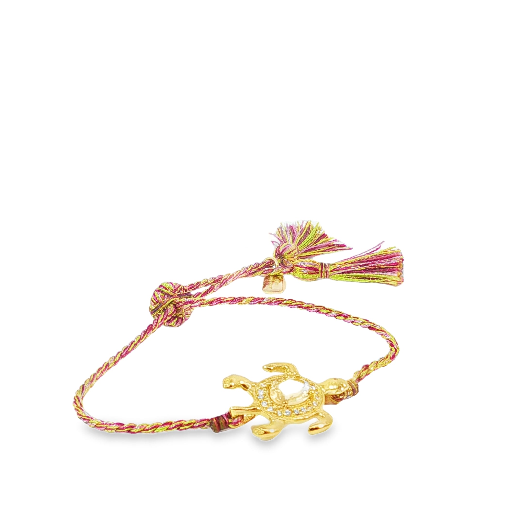 Leticia Ponti Tortue Tiny bracelet quartz rose plaqué or