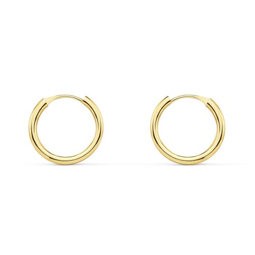 L'Atelier d'Azur Créoles Or 18 Carats Boucles d'Oreilles 1,2 cm