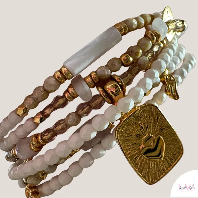 Les Ailes de Gloria Lumina bracelet multirangs femme