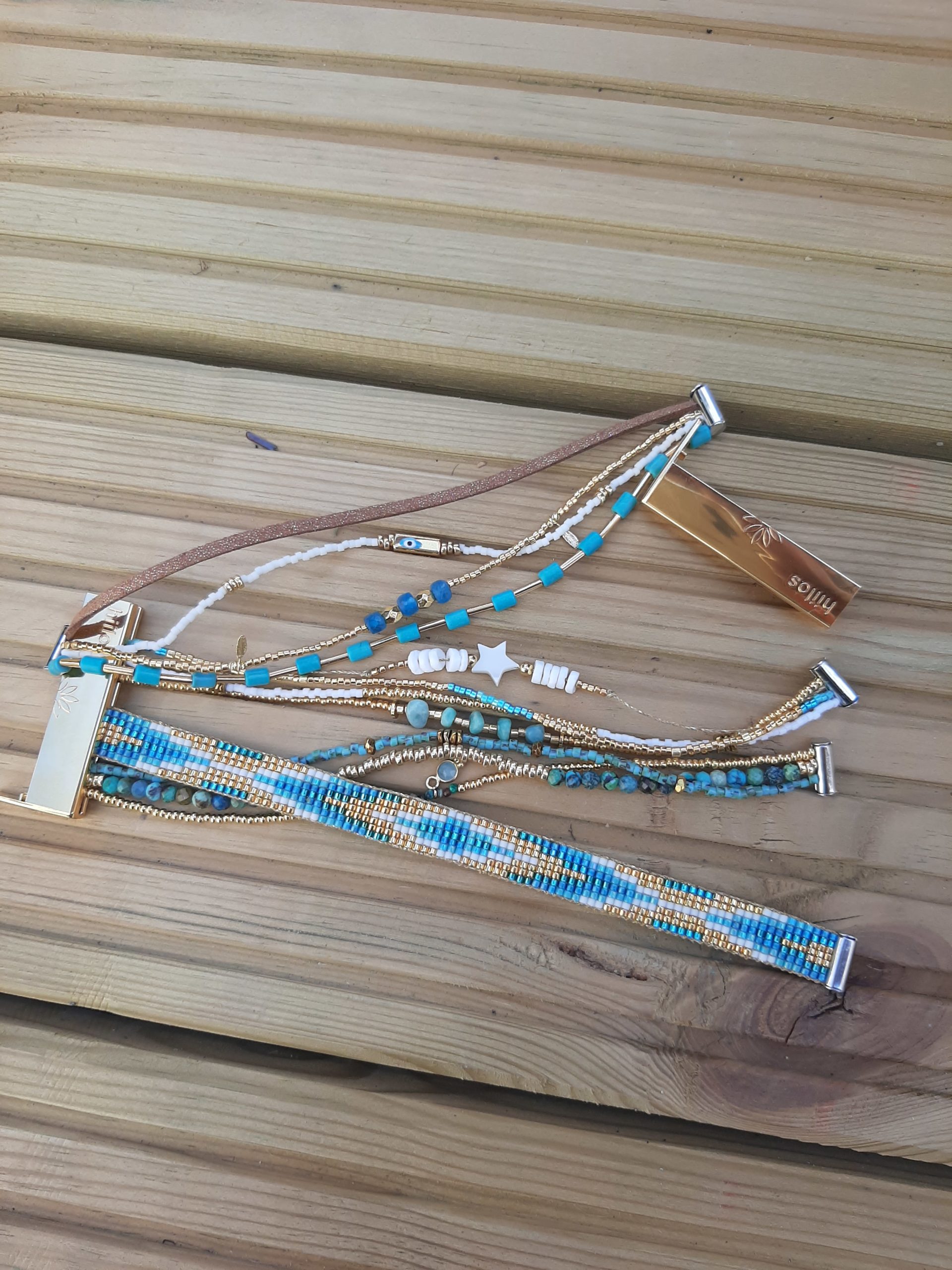 Les Ailes de Gloria Lagoon Bracelet Manchette Femme à Offrir
