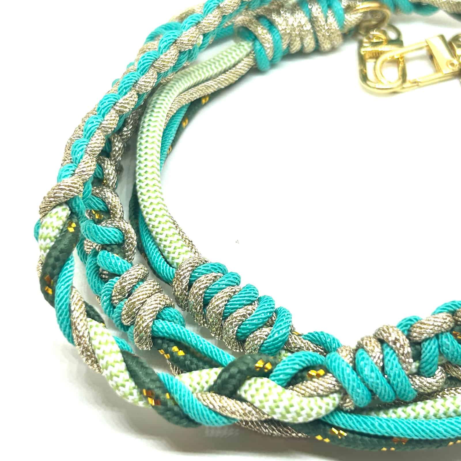 HYPNOCHIC Cordon téléphone turquoise tressé 120 cm