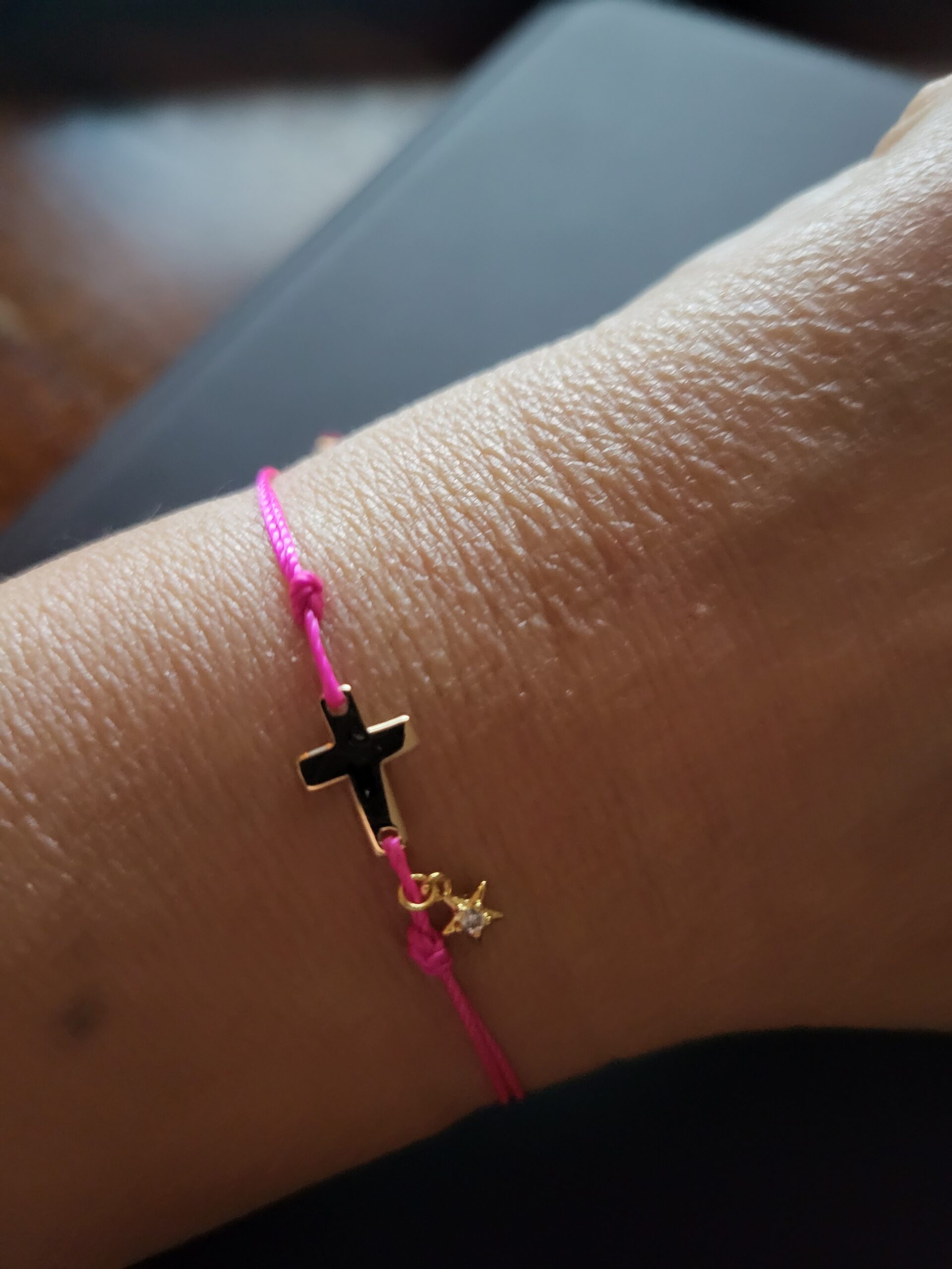 Les Ailes de Gloria Lien Pray Star bracelet lien fin