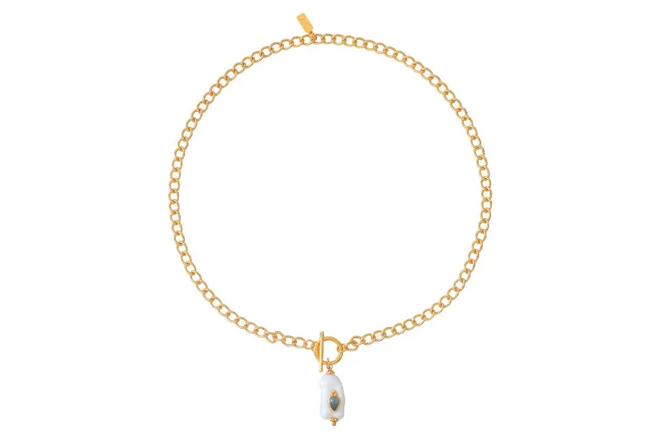 Leticia Ponti Nina collier perle baroque labradorite