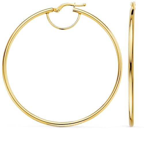 L'Atelier d'Azur Créoles 6 cm Boucles d'Oreilles Or Jaune Femme