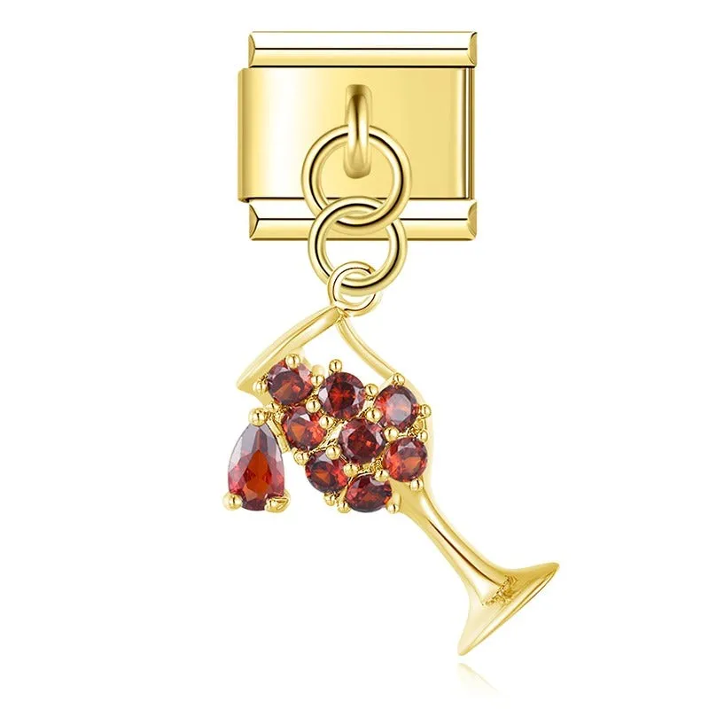 Les Ailes de Gloria Nos Wings charm Win Red rouge