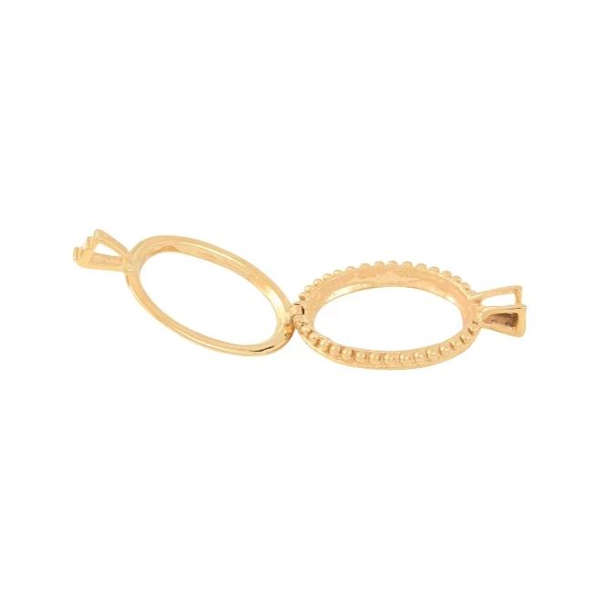 Leticia Ponti Lady sautoir 3 pierres interchangeables plaqué or