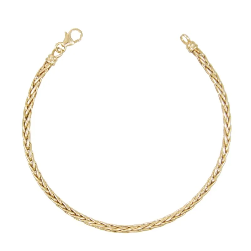L'Atelier d'Azur Bracelet Maille Palmier Or Jaune Femme