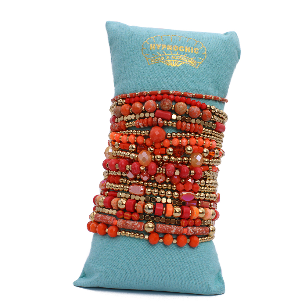 Hypnochic Yasmine set 4 bracelets fantaisie acier multicolore