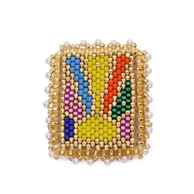 Hypnochic Rainbow broche fantaisie perles Miyuki