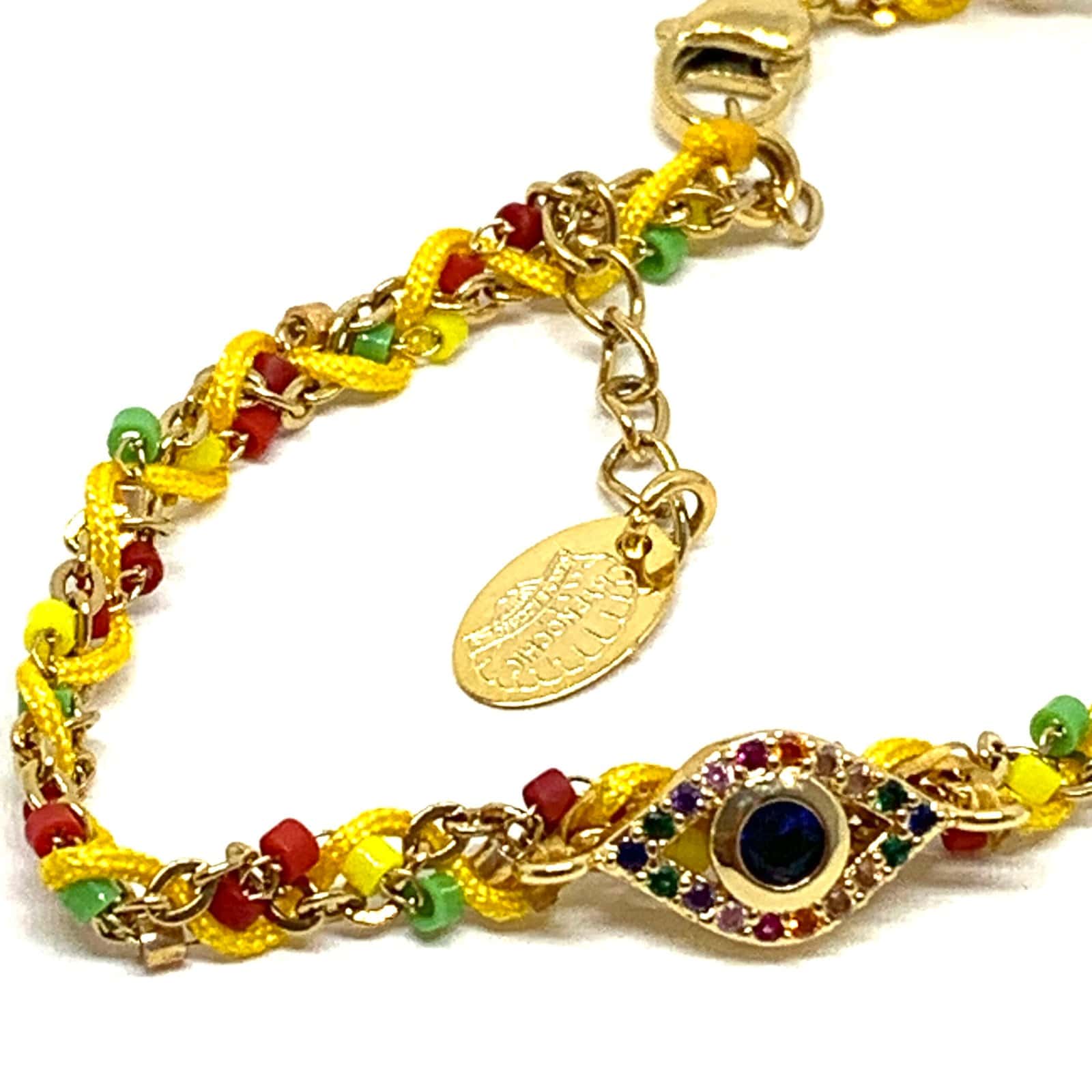 Hypnochic Zephyr bracelet chaîne symbole plaqué or