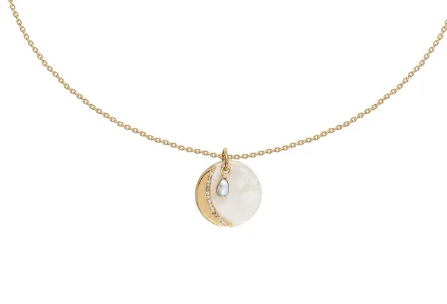 Leticia Ponti Colliers Luna Nacre collier blanc