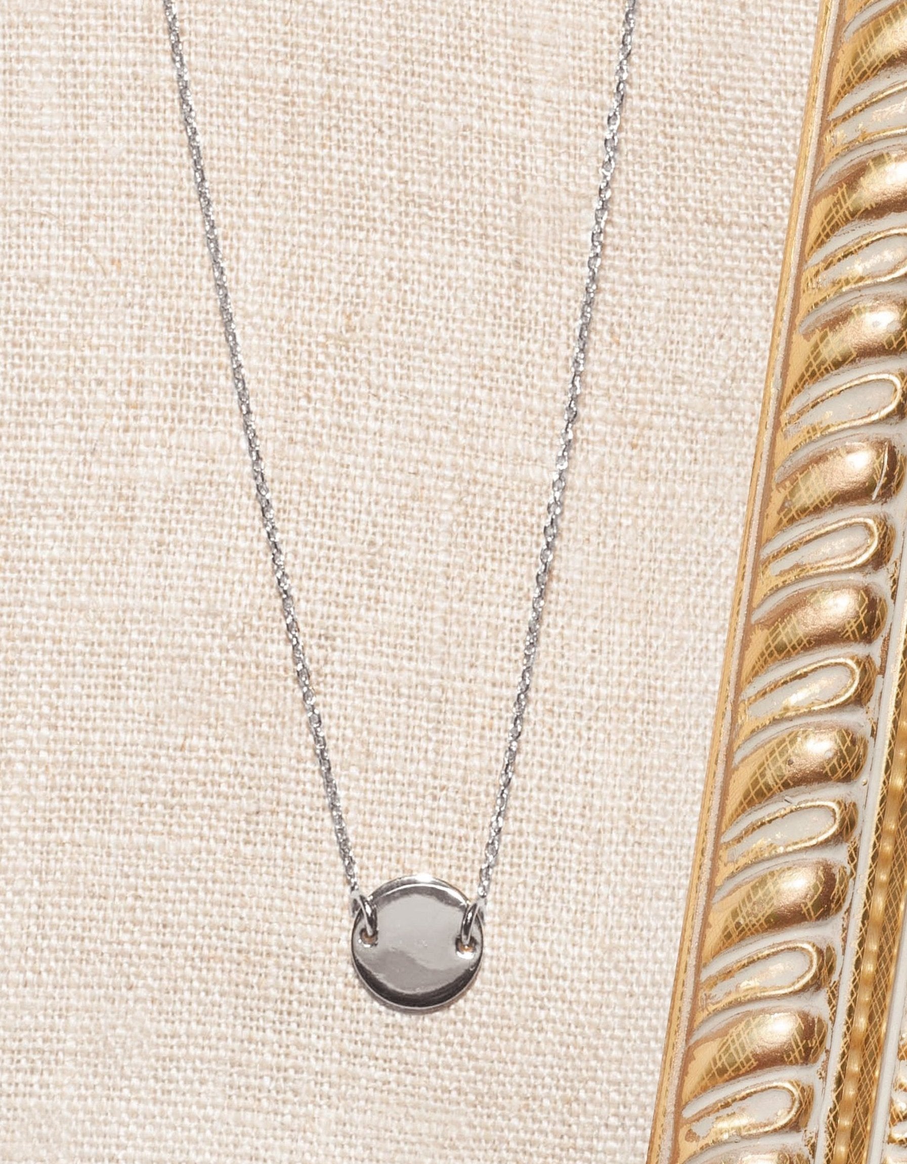 Ô PLUM Collier Bella Donna plaqué or 42/45 cm
