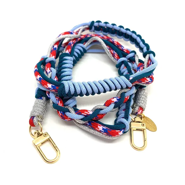 Hypnochic cordon de téléphone tressé bleu marine 120 cm