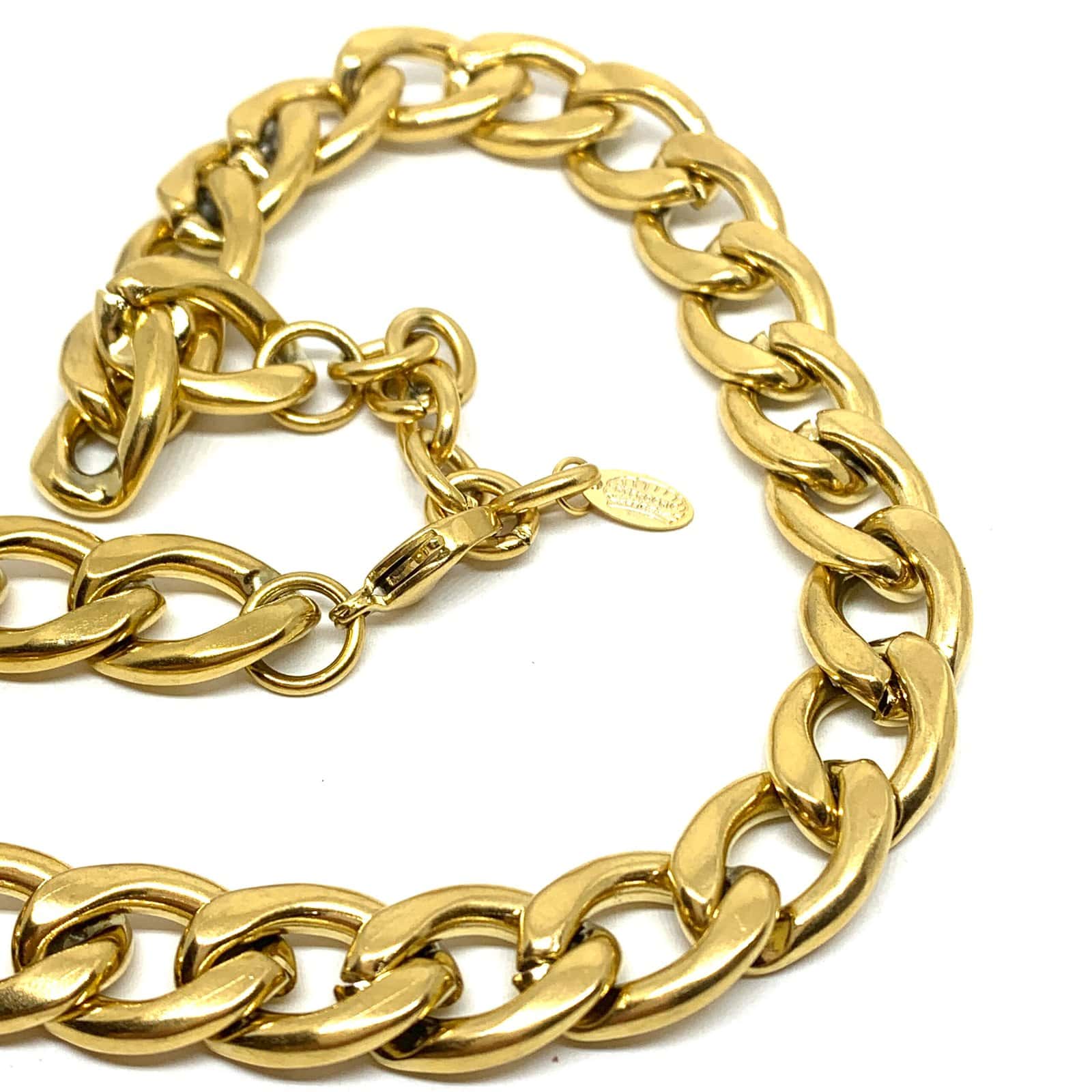 Hypnochic Mira Éma collier maillon doré 40 cm acier