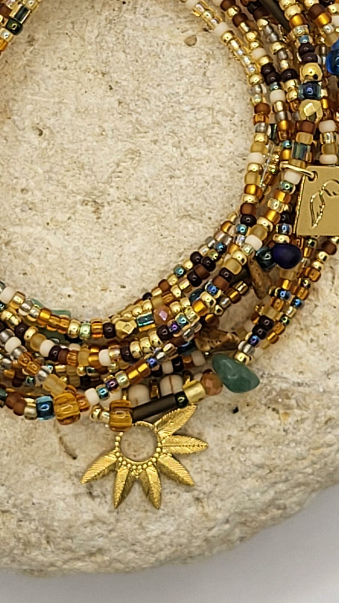 Les Ailes de Gloria Lisa bracelet multirangs femme