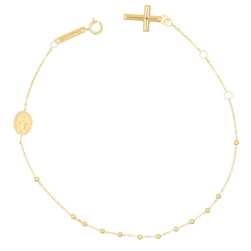 L'Atelier d'Azur Bracelet Or 750 Chapelet Rosaire femme 20cm