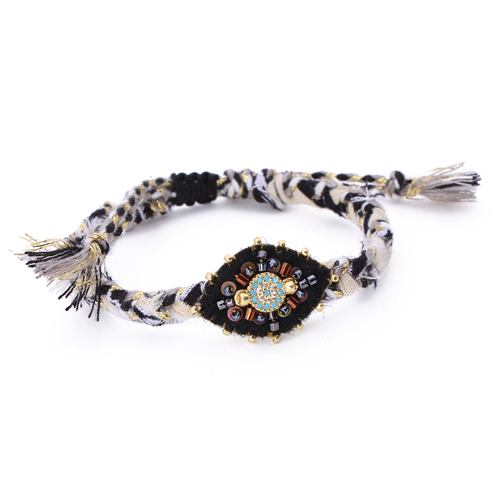 Hypnochic Bandana Eyes bracelet tressé œil Nazar