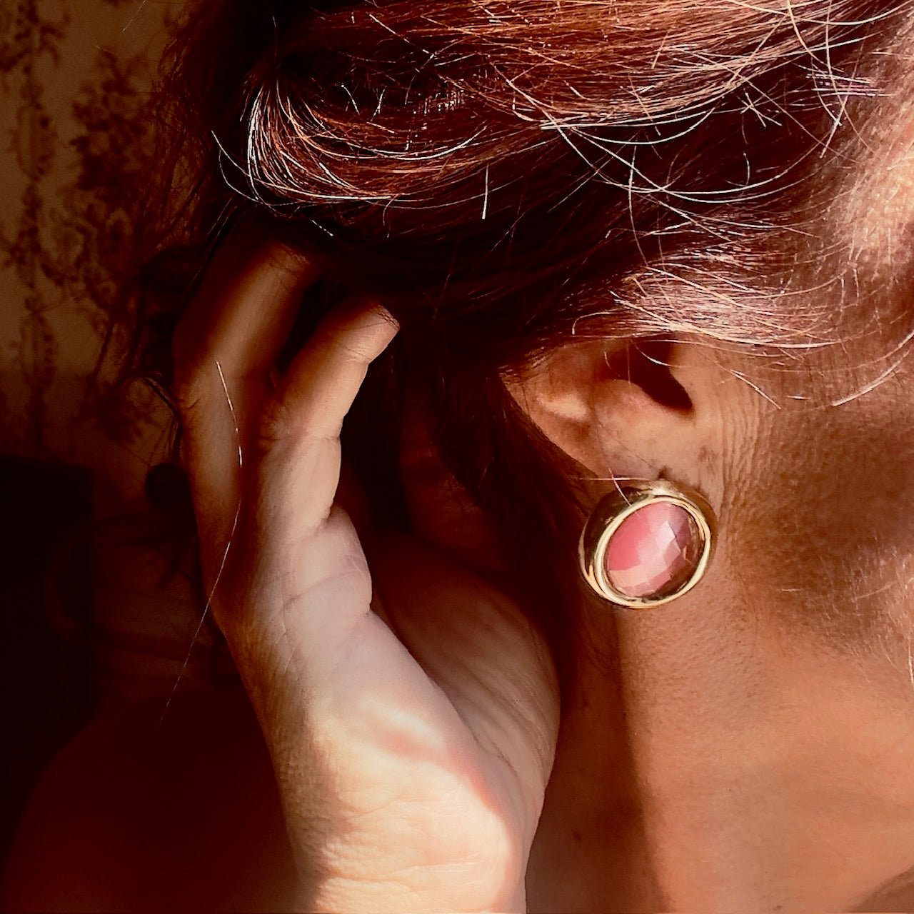 MAD SO CREATION Thyssia boucles fuchsia œil-de-chat