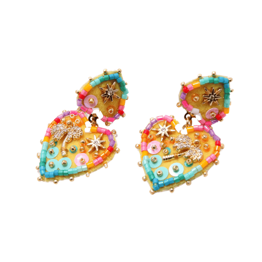 Hypnochic Palmier Medium boucle oreille dorée