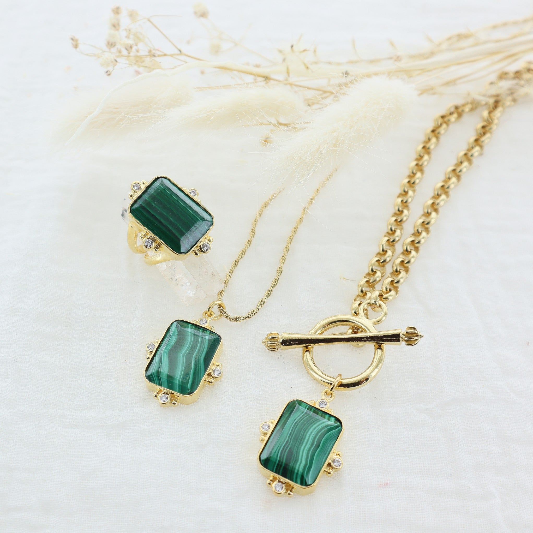 Leticia Ponti Norah collier quartz lemon grosse chaîne