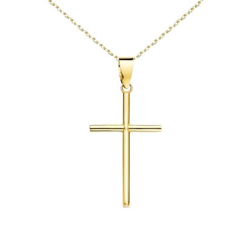 L'Atelier d'Azur Collier Médaille Croix Or 18 Carats 2,3 cm