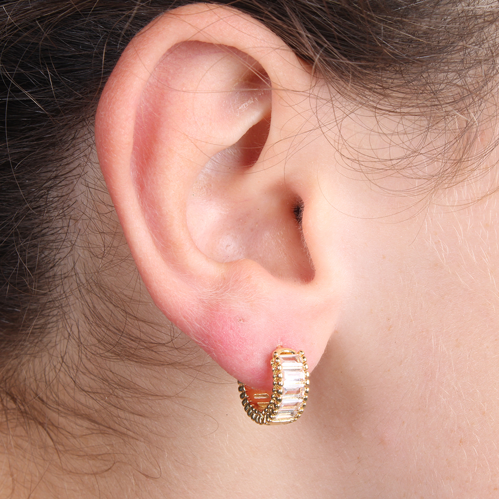 Hypnochic Crystal boucles créoles fantaisie cristal femme