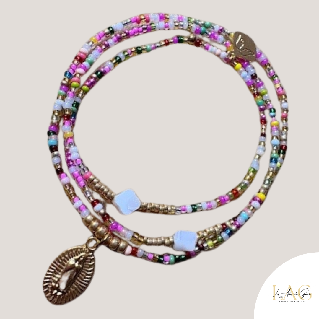 Les Ailes de Gloria Les Saintes bracelet multirangs femme