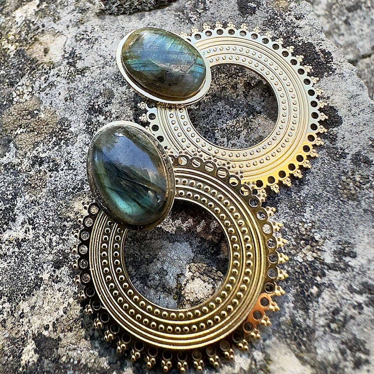 MAD SO CREATION Amia boucles améthyste pierre naturelle