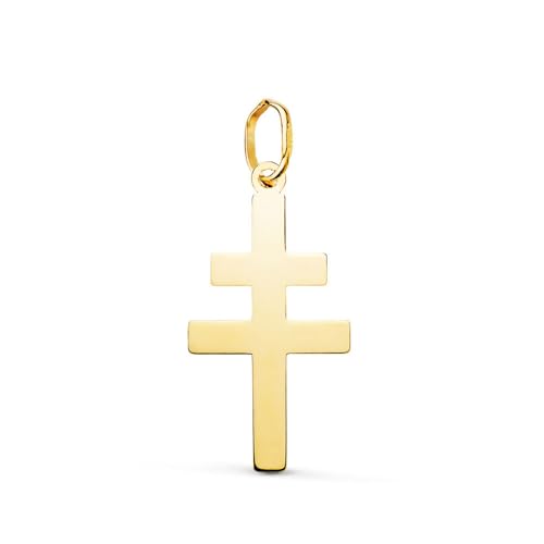 L'Atelier d'Azur Pendentif Croix de Lorraine Or 18K Moyen