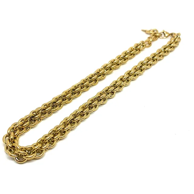 Hypnochic Mira Lina collier maillon doré acier 40 cm