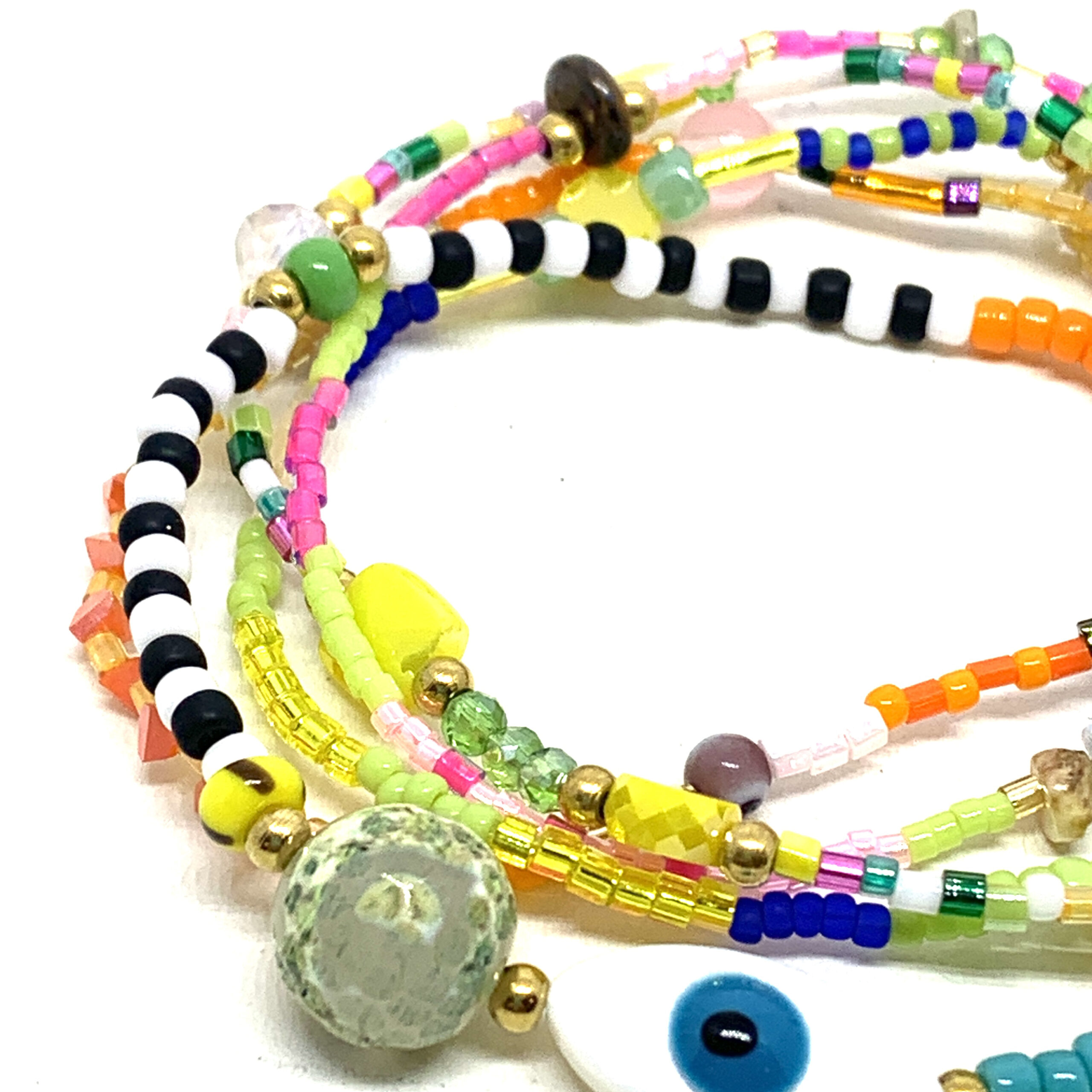 HYPNOCHIC Vamos bracelet multi-rangs élastique multicolore