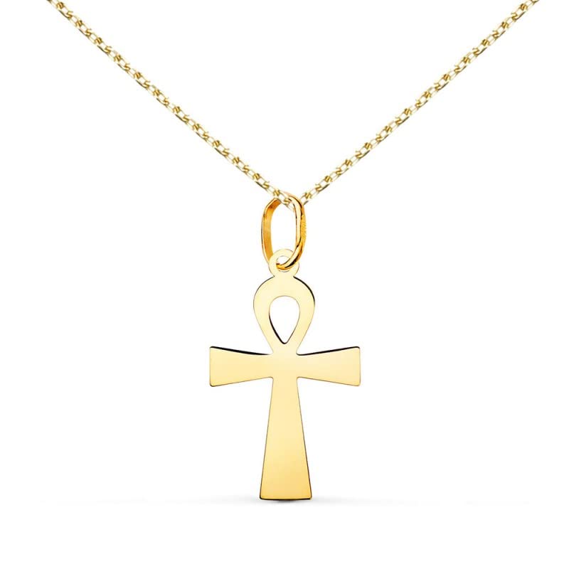 L'Atelier d'Azur Médaille Croix de la Vie Or Jaune 18ct