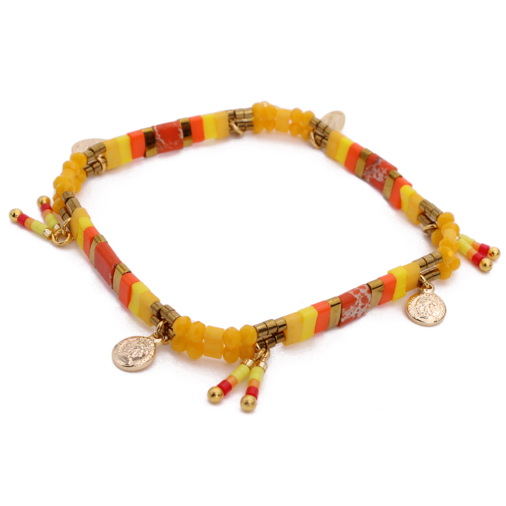 HYPNOCHIC Bracelets Tila Glass bracelet perles pastel multicolore